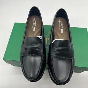 EASTLAND Classic II Black Leather Penny Loafers Shoes Size 7.5